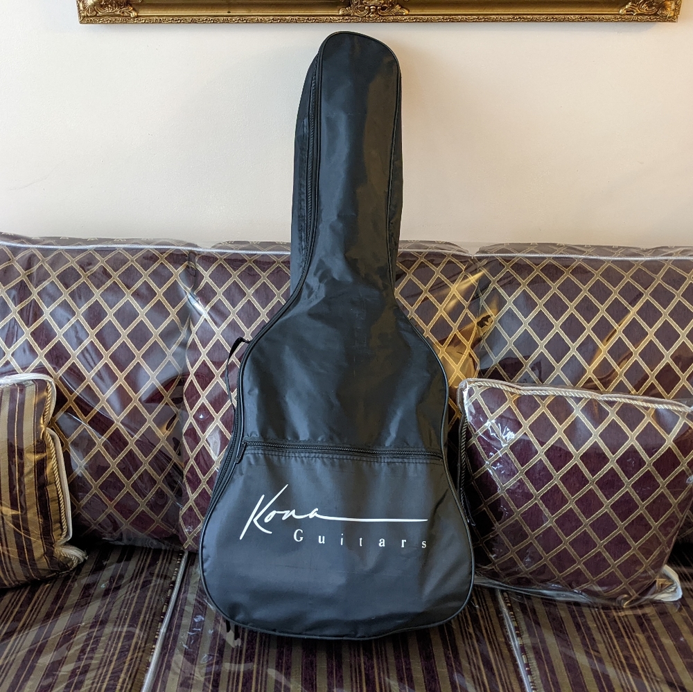 Kona Acoustic Guitar 6-strings w/ Carry Case, Picks, and Electronic Tuner